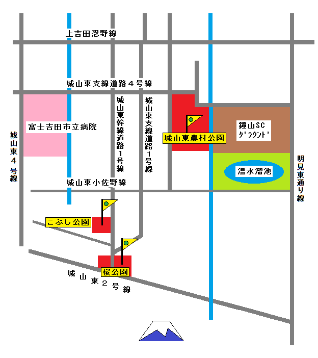 城山東農村公園位置図
