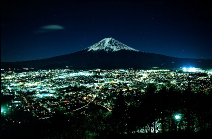 富士吉田市夜景