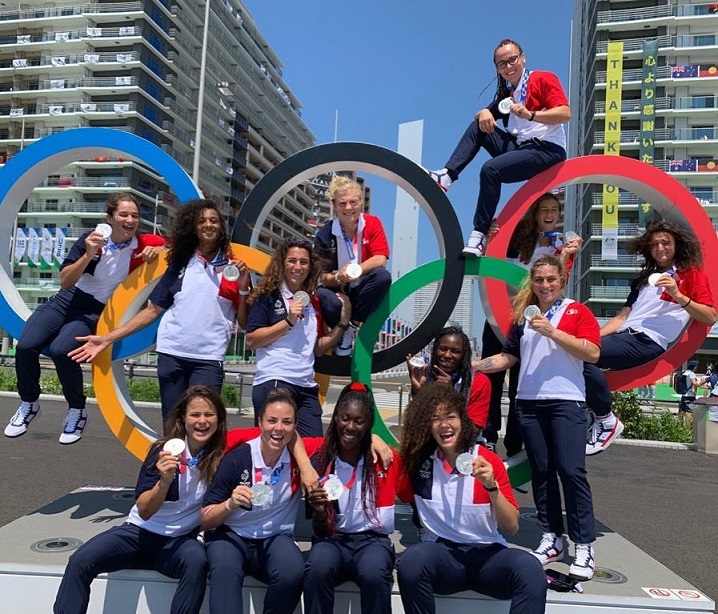 フランス共和国7人制ラグビー女子代表チーム　銀メダル獲得　おめでとうの画像2