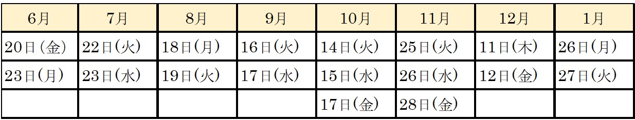 富士吉田医師会人間ドック日程の画像