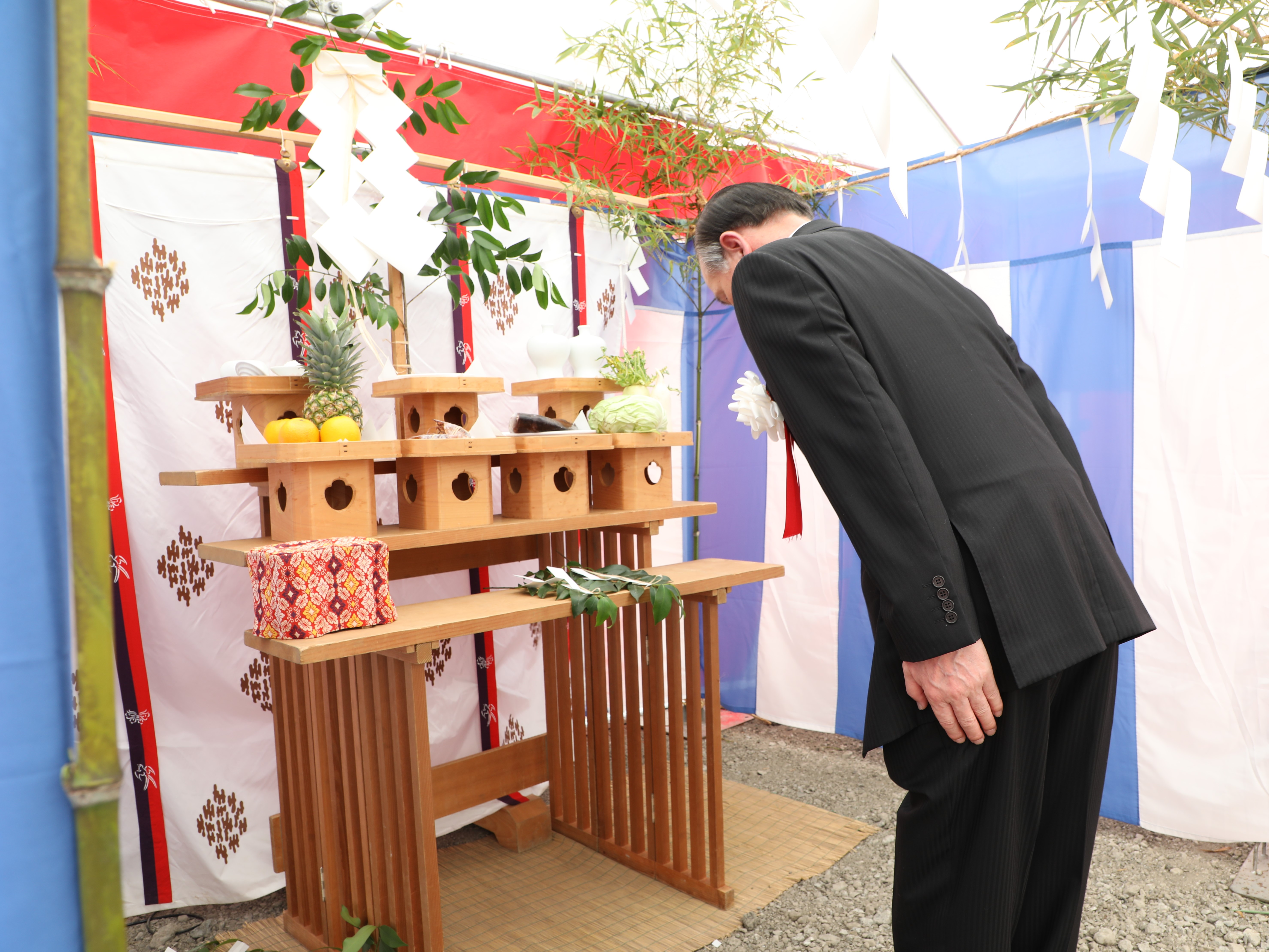 7月9日(水)道の駅富士吉田新築棟建設工事安全祈願祭・起工式　画像