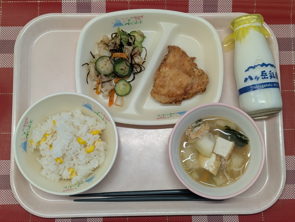 9月5日の給食の全体写真