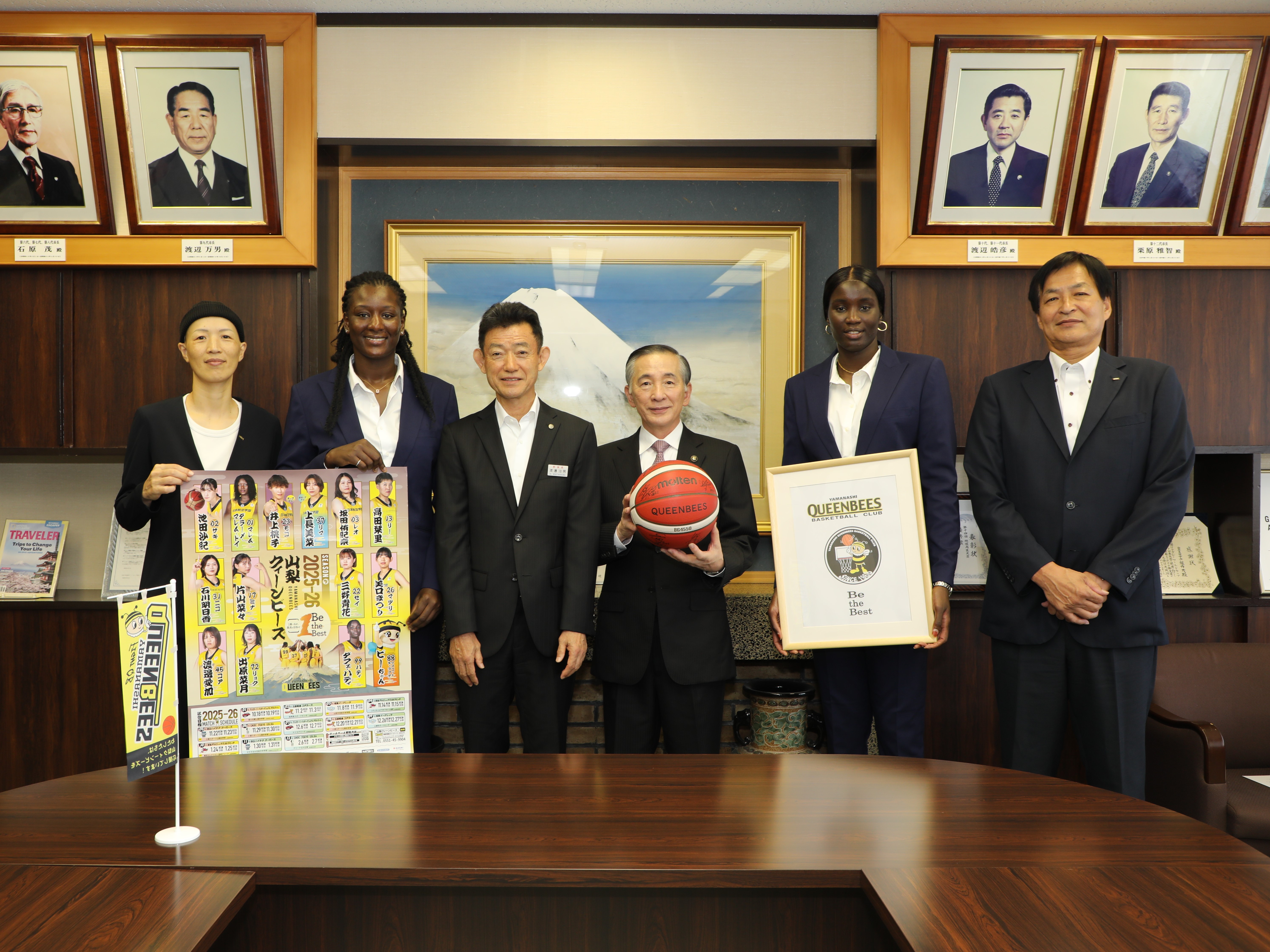 9月3日(水)表敬訪問(山梨クィーンビーズ）　画像