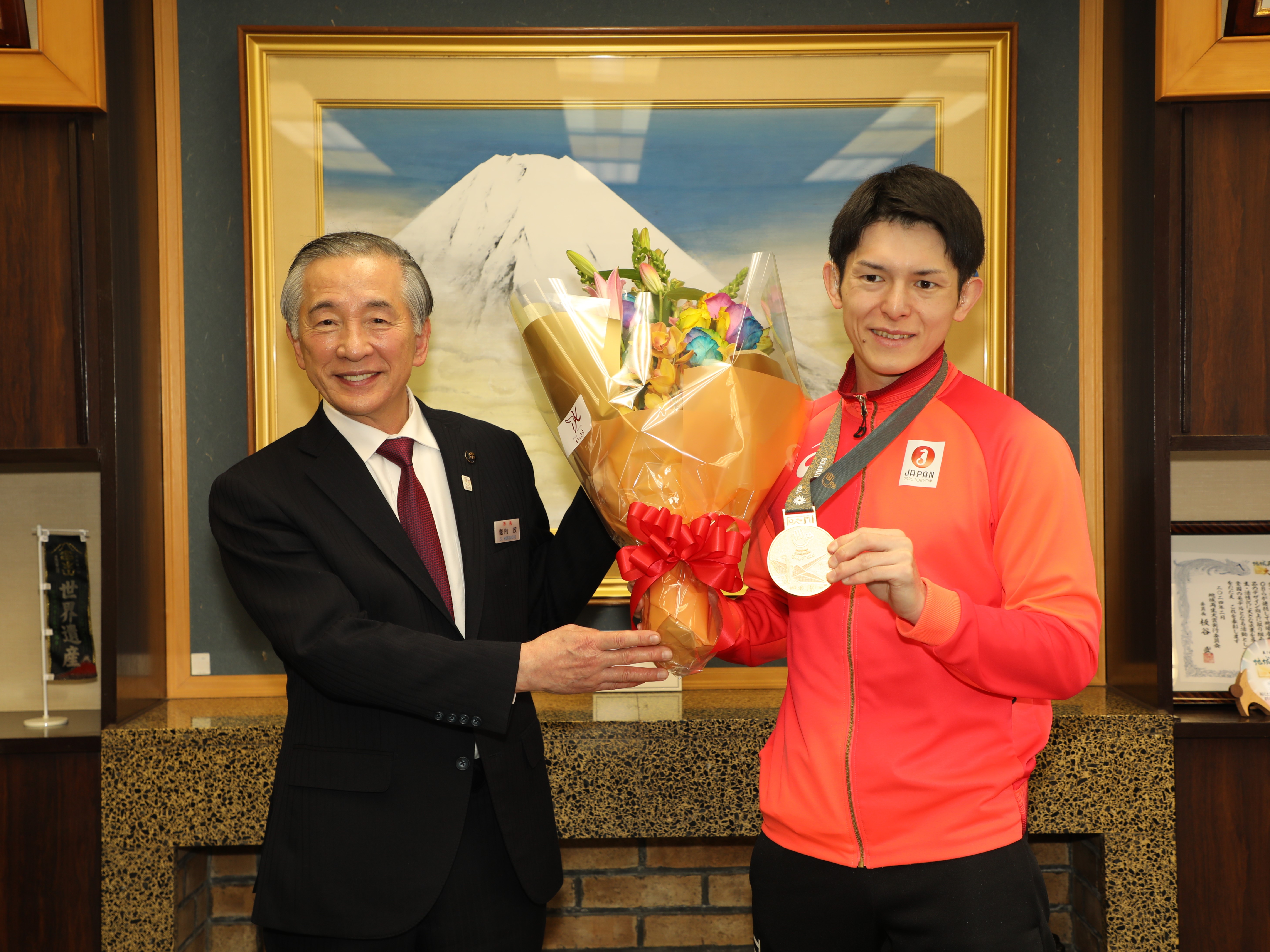 1月20日(火)表敬訪問(東京2025デフリンピック柔道日本代表 佐藤正樹選手)　画像1