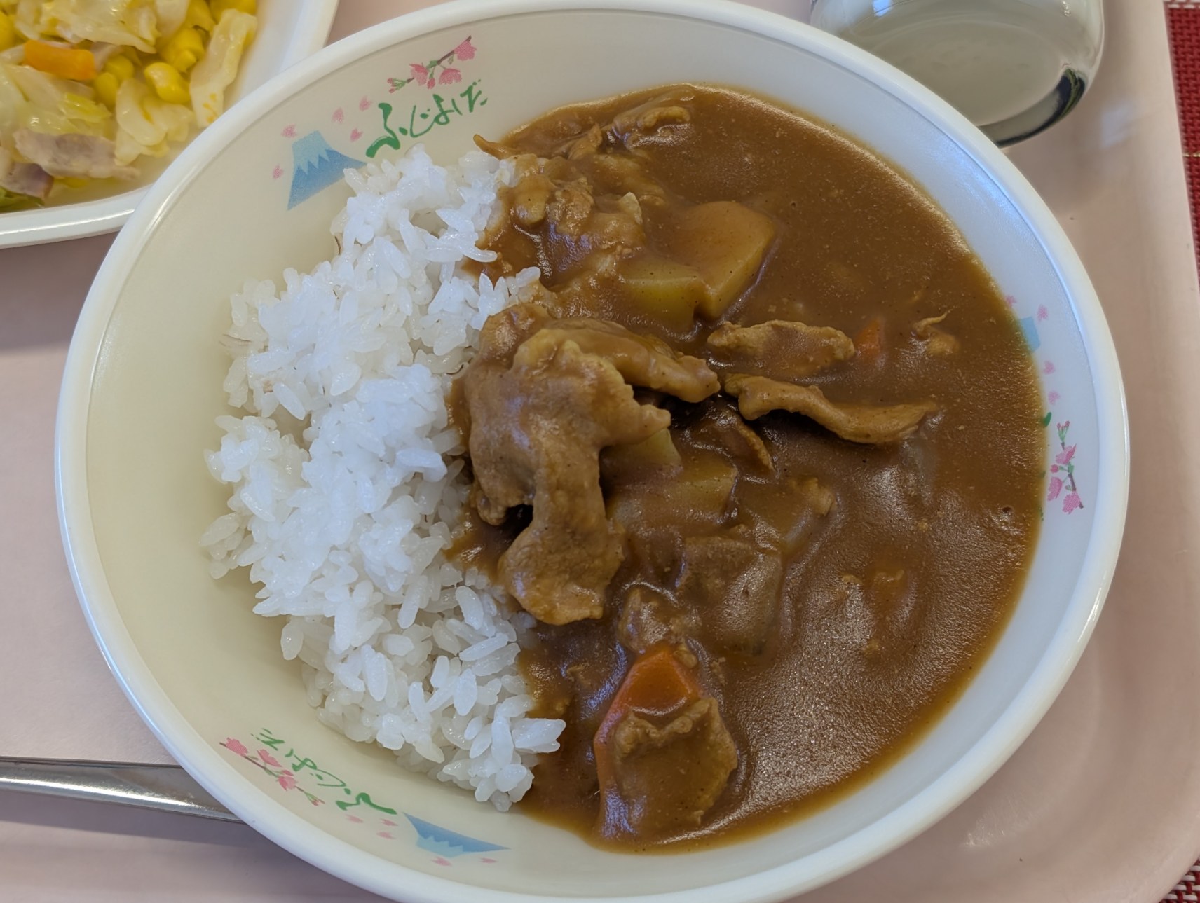 5月29日の給食のポークカレーの写真