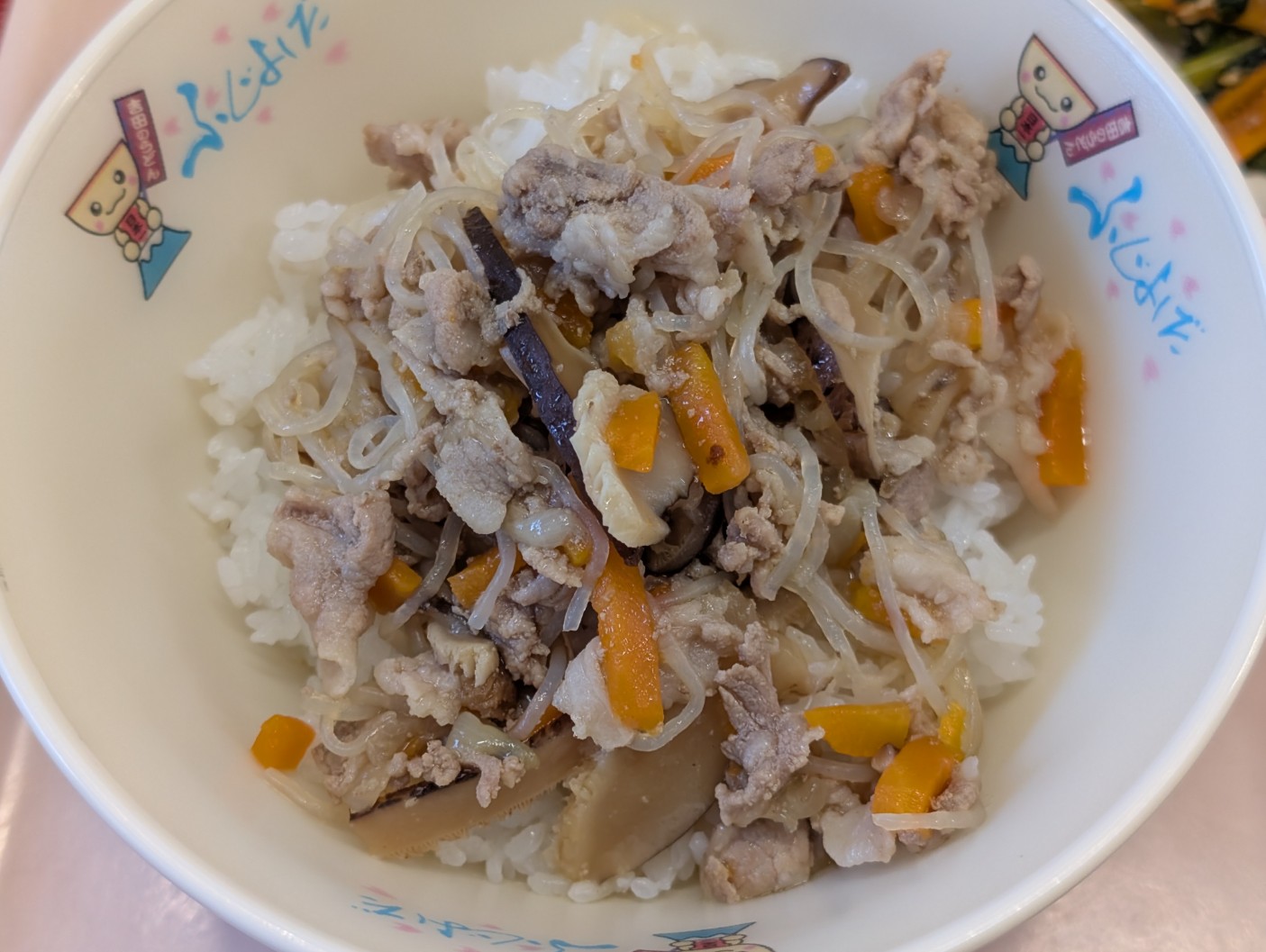 5月18日の給食の肉丼の写真