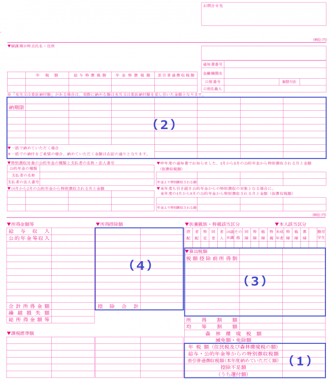 納税通知書