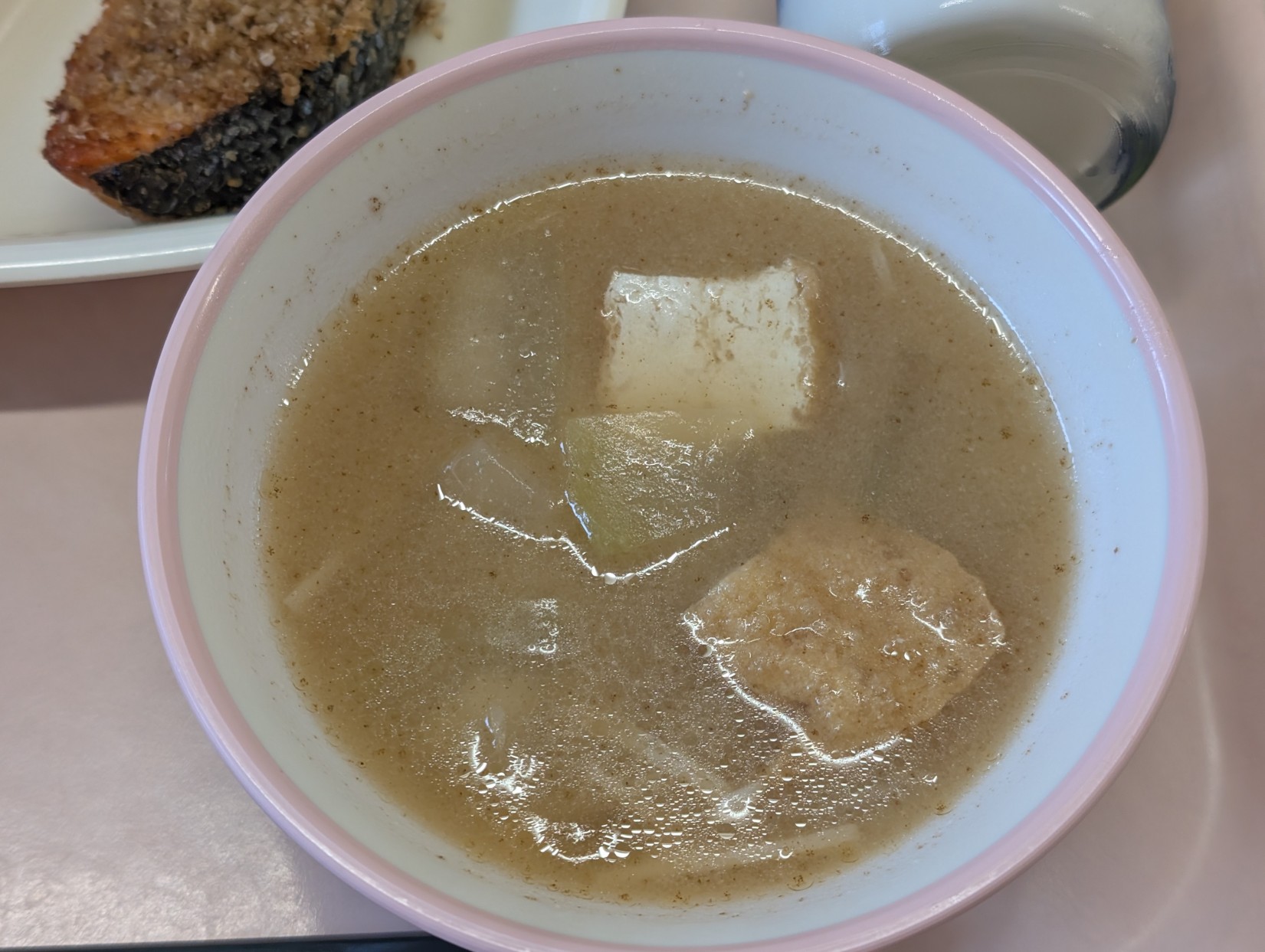 7月13日の給食の夕顔のみそ汁