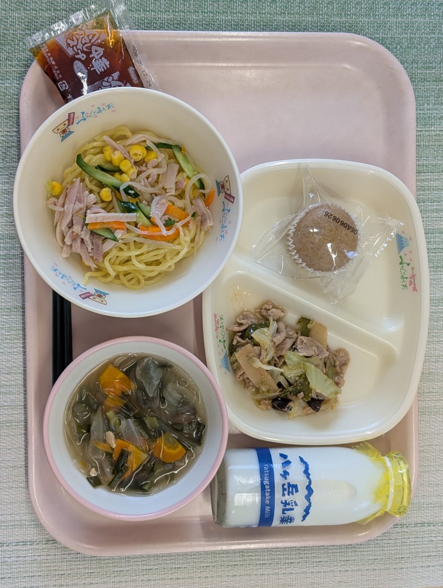 7月16日の給食の全体写真