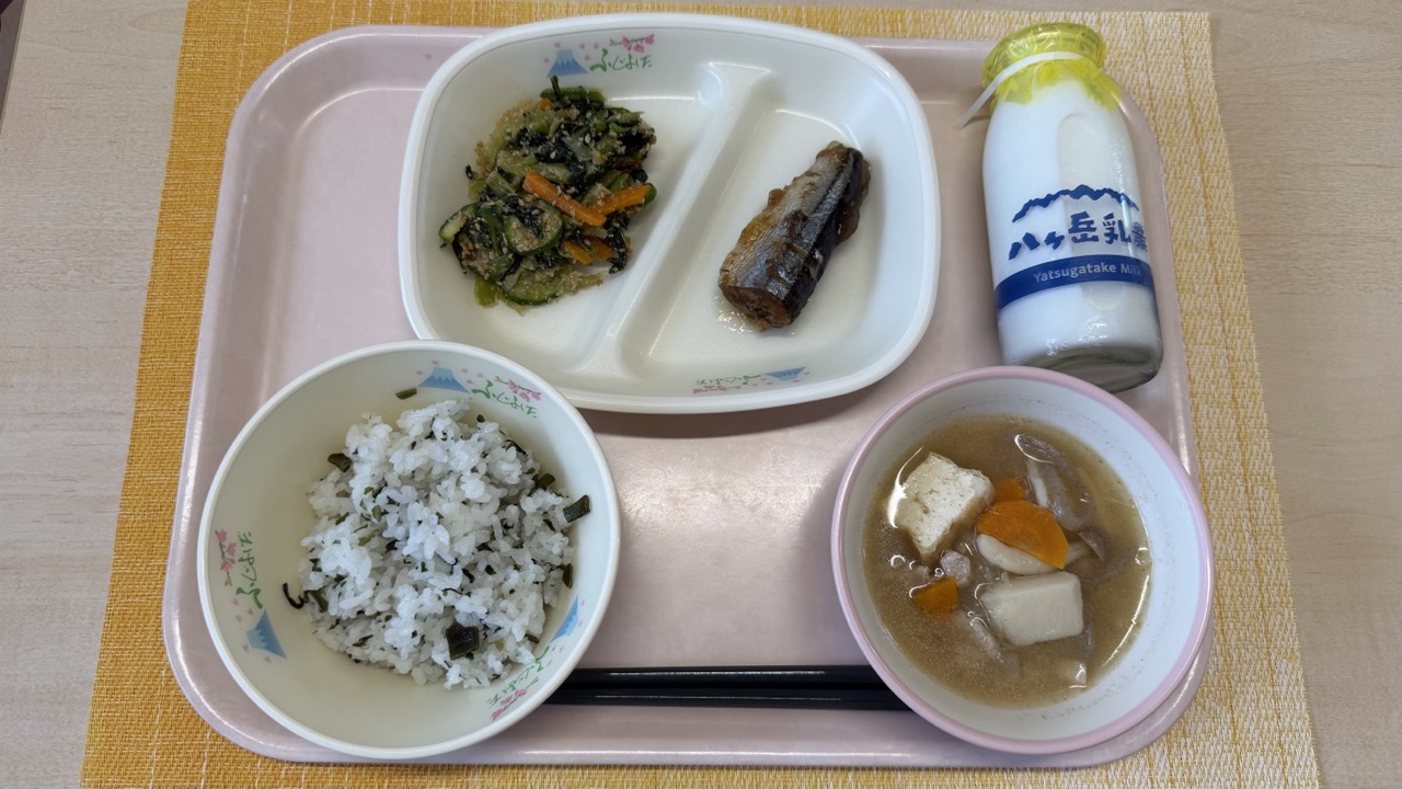 9月7日の給食の全体写真