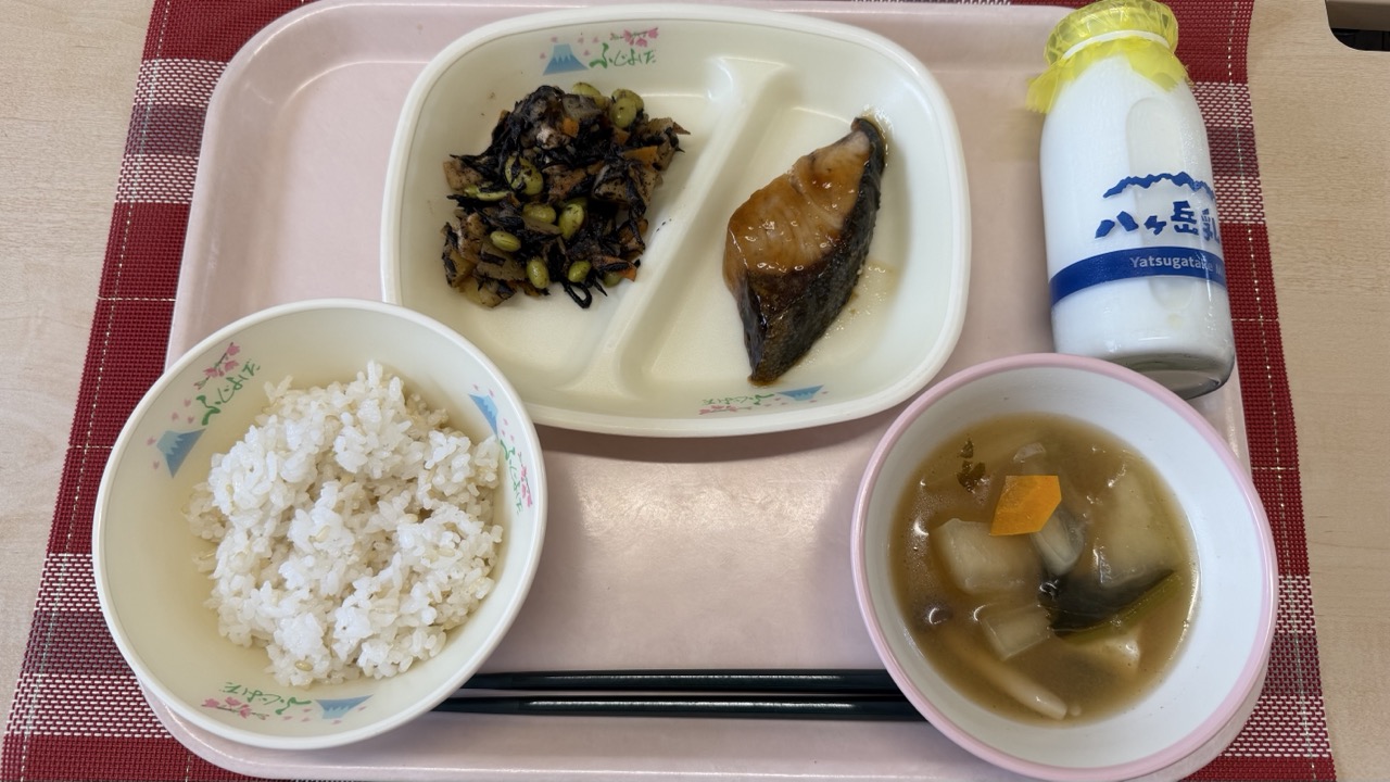 8月31日の給食の全体写真